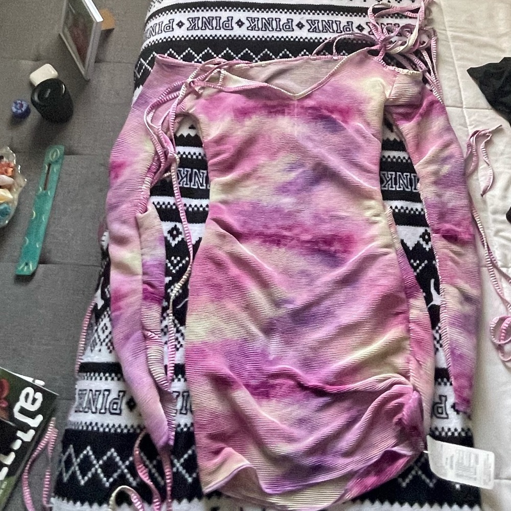 colorful dress with strings.